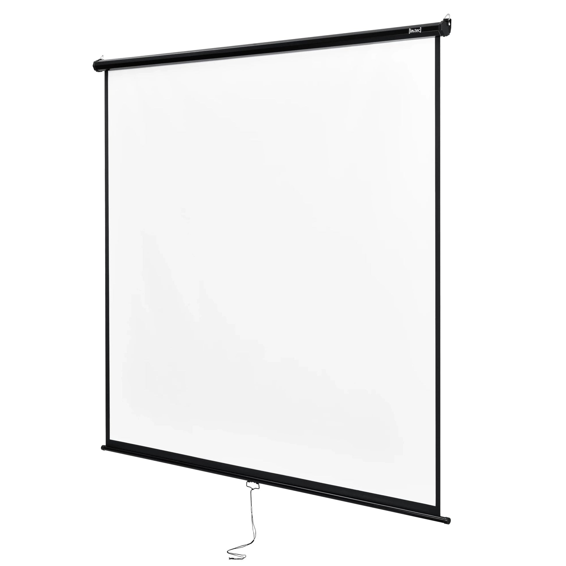 In And OutdoorMatch Projectiescherm Nero - Wandscherm - Ophangbaar - Wit en zwart - 203x203 cm Projection Kit