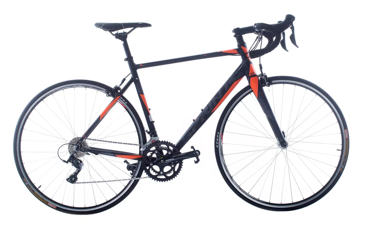 In And OutdoorMatch Racefiets Jerod - Met versnellingen - Dual control 2x9 - Herenfiets - Stadsfiets 28 inch - Framemaat 58 cm - V-brakes - Zwart/rood Racefiets