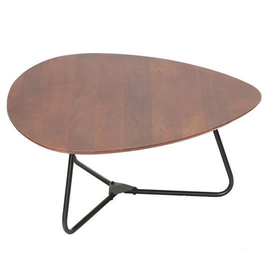 In And OutdoorMatch Salontafel Zanli - 86x78x32cm - Mangohout - Modern Design Koffietafel