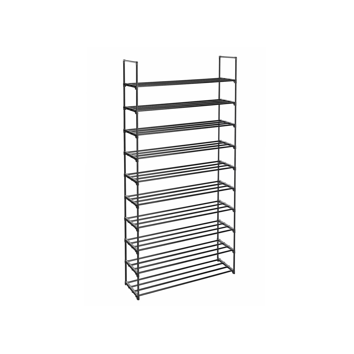 In And OutdoorMatch Schoenenrek Talon - Met 10 planken - voor max. 50 paar schoenen - Grijs shoe rack