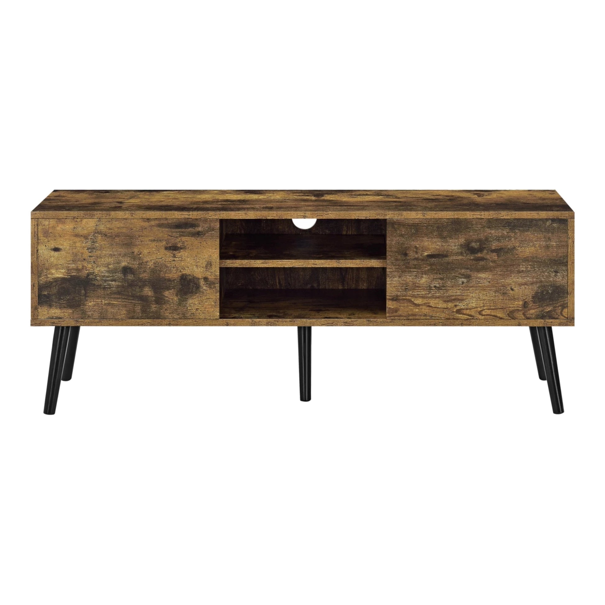 In And OutdoorMatch Sierra-meubel Mari - 120x29,5x46,5 cm - Houtkleur donker - Spaanplaat en Hout - Stijlvol design TV cabinet