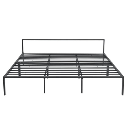 In And OutdoorMatch Stalen Bed Reta - Bedframe - Met bedbodem - 180x200 cm - Mat Zwart - Modern Design Bedframe