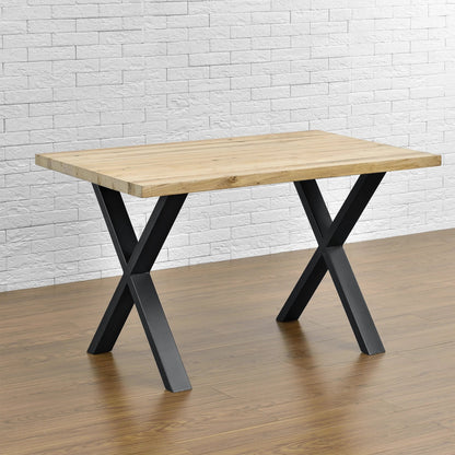 In And OutdoorMatch Stalen X Tafelpoten Hollie - Set van 2 - Meubelpoot - 59x72 cm - Zwart table legs