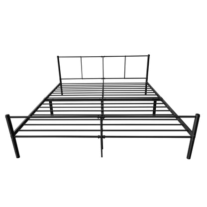 In And OutdoorMatch Stalen bed Maye - Bedframe - Met bedbodem - 180x200 cm - Wit - Modern design Bedframe