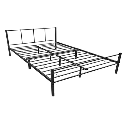 In And OutdoorMatch Stalen bed Neva - Bedframe - Met bedbodem - 160x200 cm - Wit - Modern design Bedframe