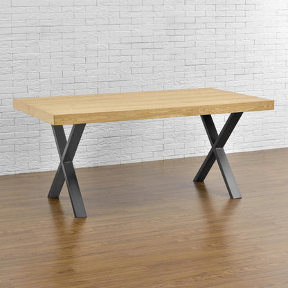 In And OutdoorMatch Steel X Tafelpoten Gregory - Set van 2 - Meubelpoot - 69x72 cm - Metaalgrijs table legs