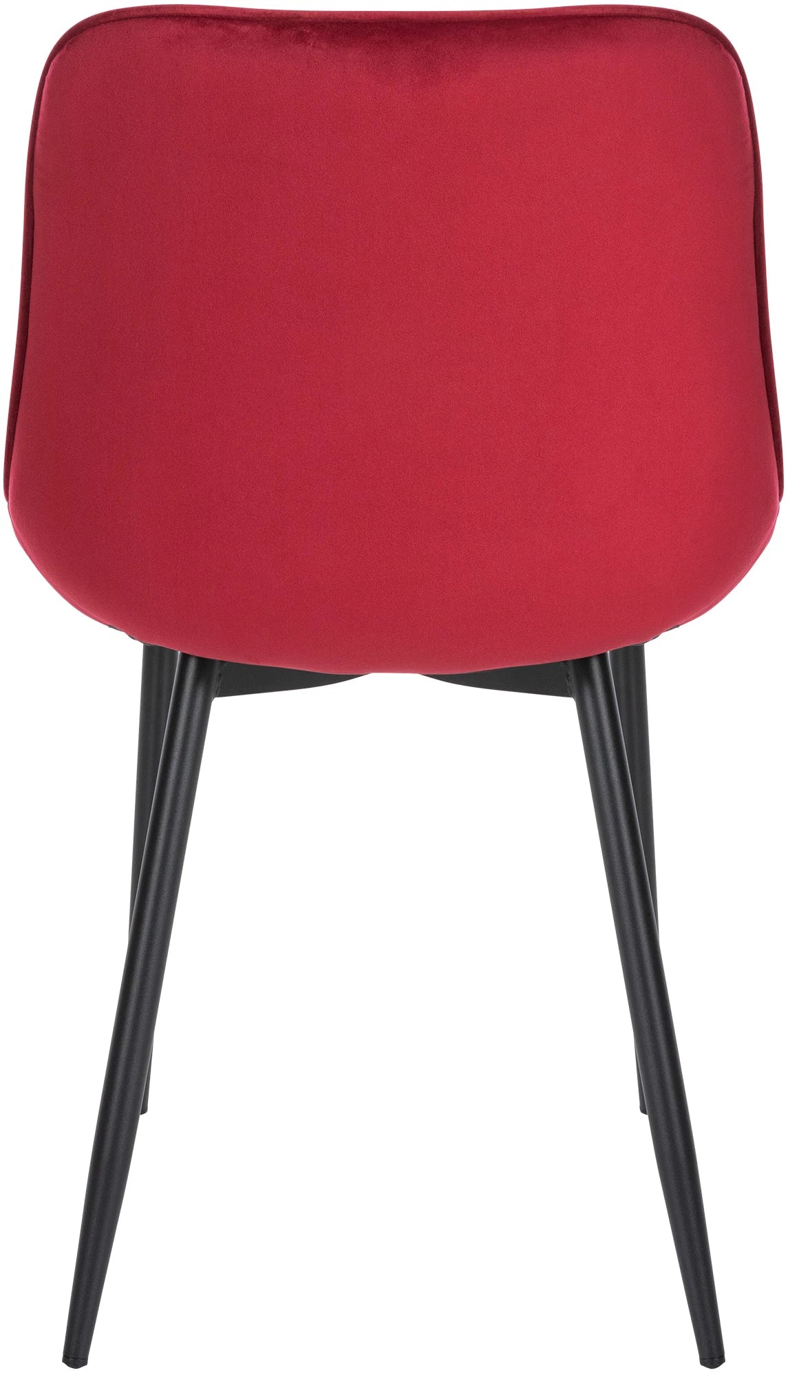 In And OutdoorMatch Stoelen Marlee - Rood - Set van 4 - Fluweel - Hoogwaardige bekleding - Stijlvolle stoelen - Luxe uitstraling Eetkamerstoel