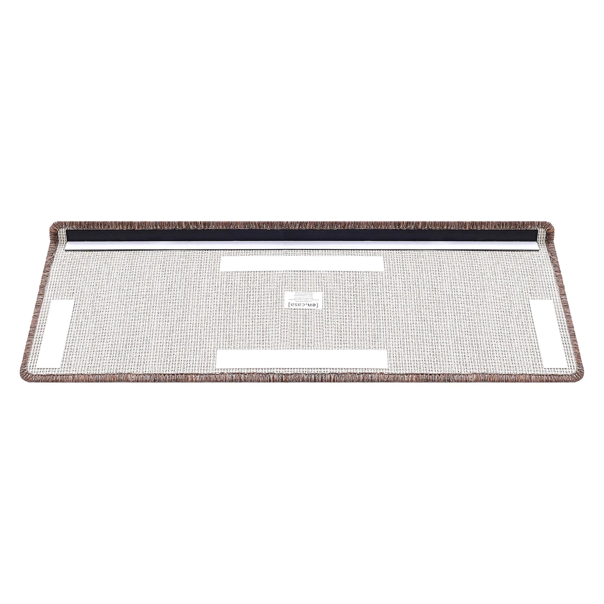 In And OutdoorMatch Trapmat Hailo - Set van 15 - Recht - Zelfklevend - Donkerbruin - 65x24cm Trap mat