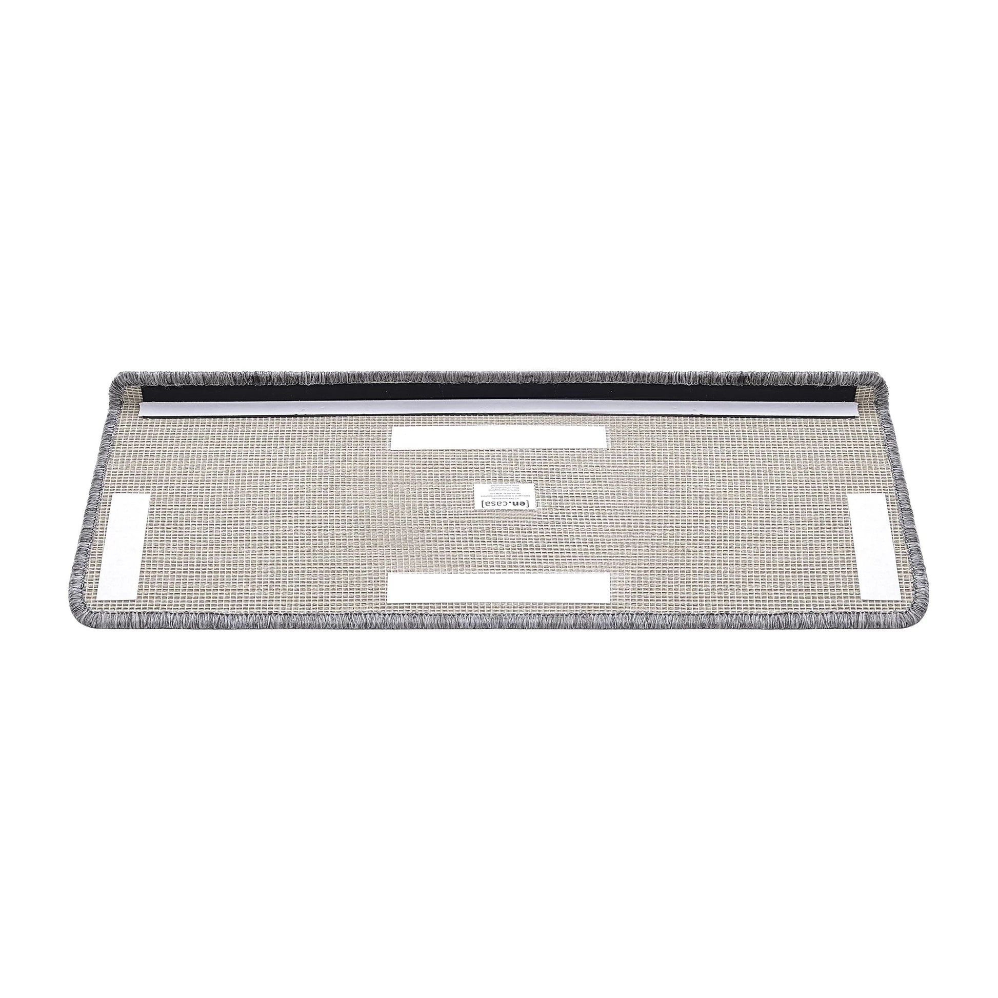 In And OutdoorMatch Trapmat Piva - Set van 15 - Recht - Zelfklevend - Lichtgrijs - 65x24cm Trap mat