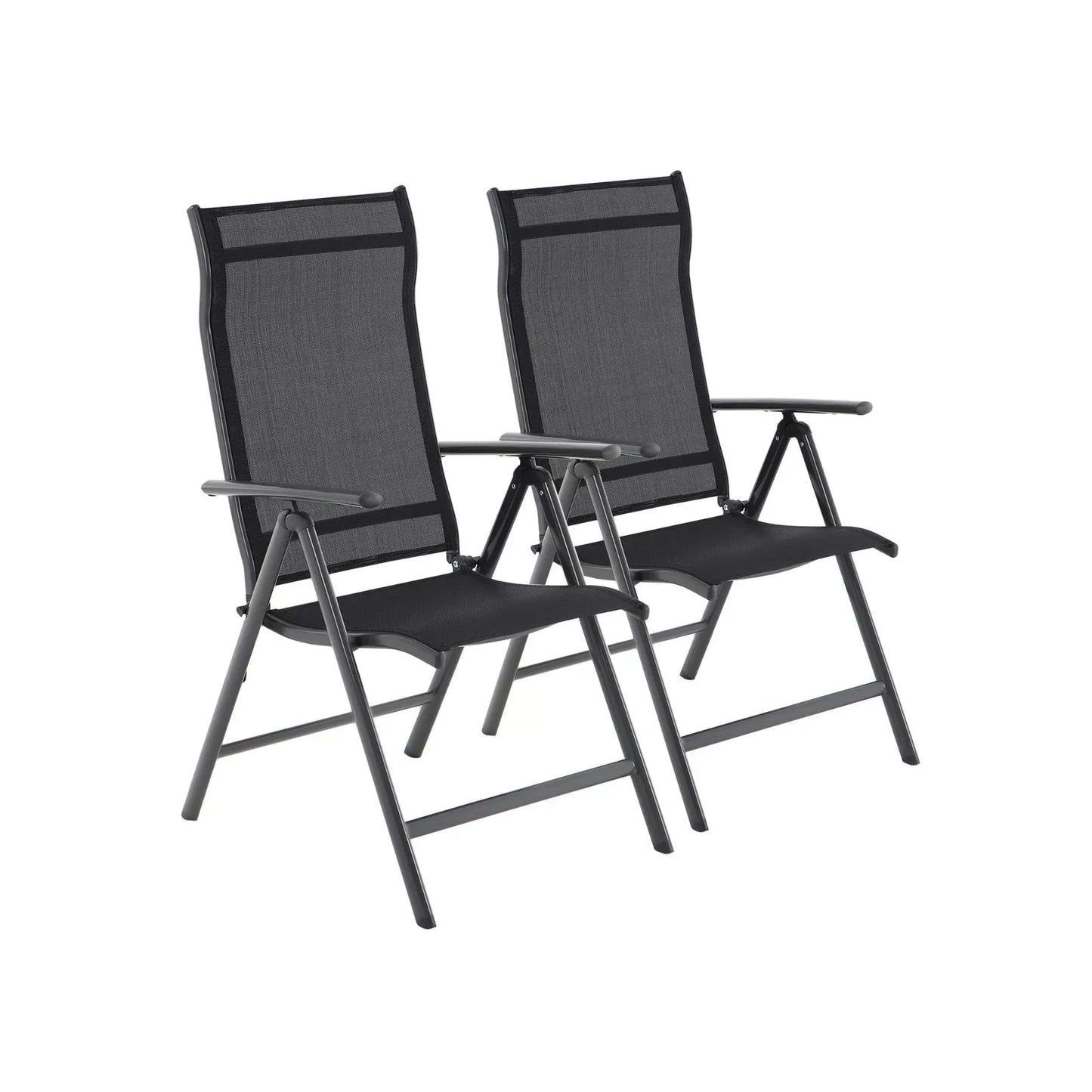 In And OutdoorMatch Tuinstoelen Lucio - Set van 2 - Outdoor loungestoel - loungestoel - Lounge - klapstoel - rugleuning verstelbaar in 8 stappen - belastbaar tot 150 kg Garden Chair