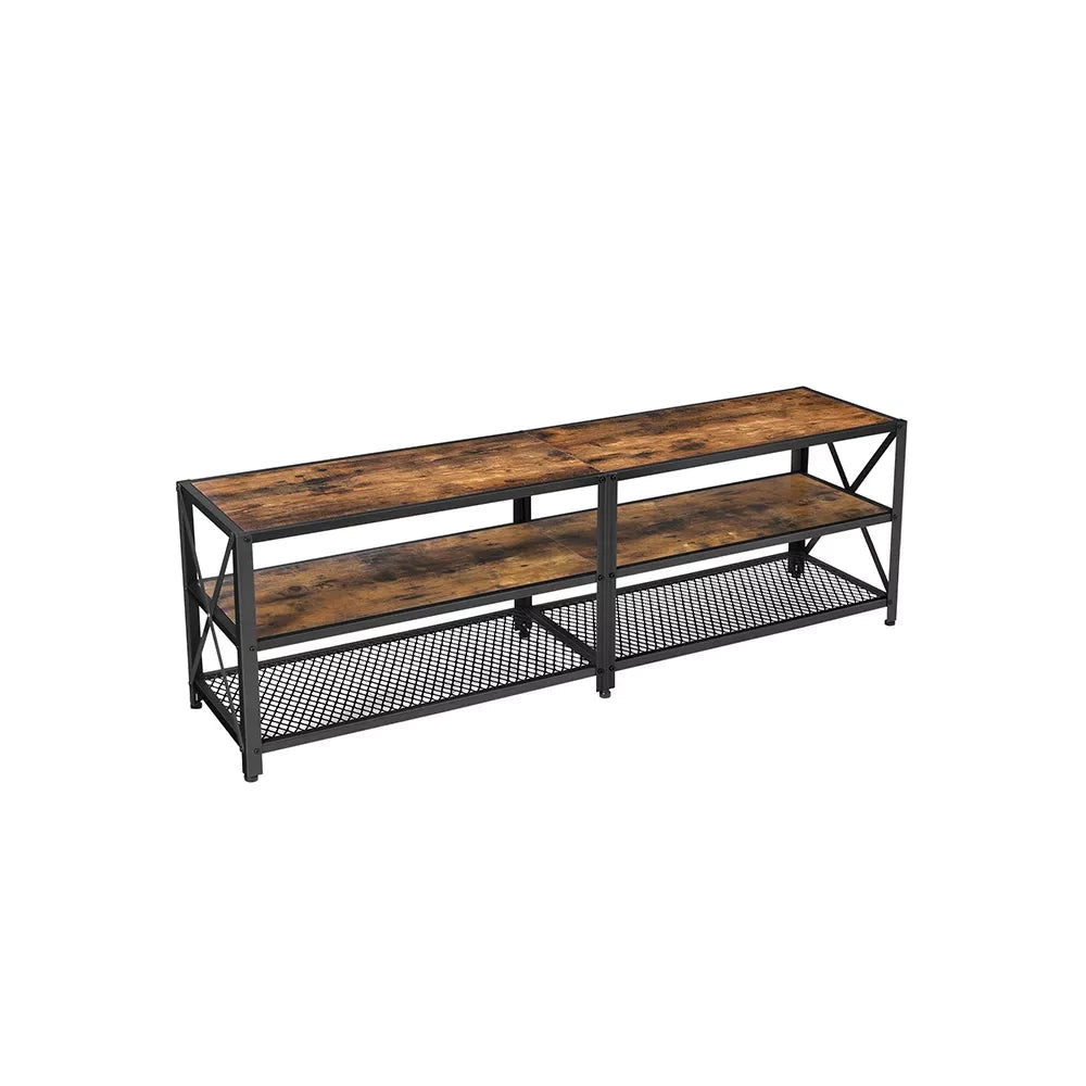 In And OutdoorMatch kast industrieel Alaric - Meubelkast - Hout - Bruin/zwart - 140x39,2x50cm TV-meubel