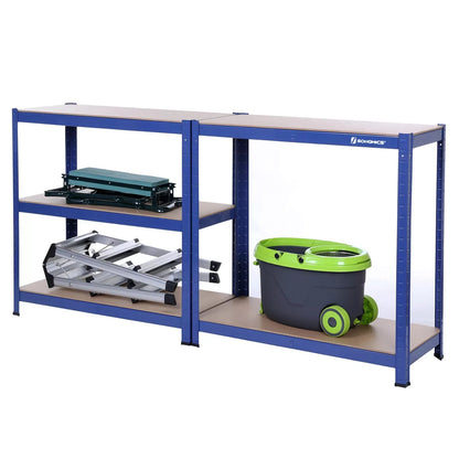 In And OutdoorMatch stellingkast Flora - 75x30x150cm - Set van 1 - Opbergrek - Metaal - 175 kg draagvermogen - Verstelbaar storage rack