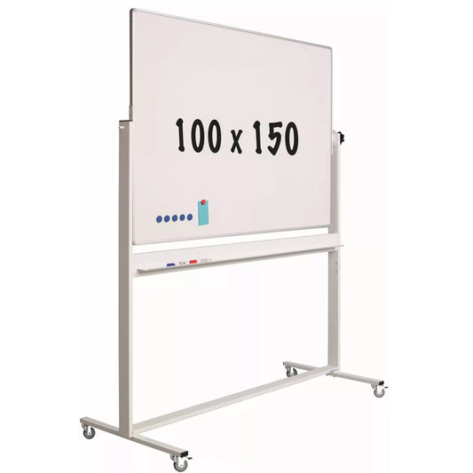 Mobiel whiteboard Jensen - Kantelbaar - Weekplanner - Maandplanner - Jaarplanner - Dubbelzijdig en magnetisch - 100x150cm Whiteboards