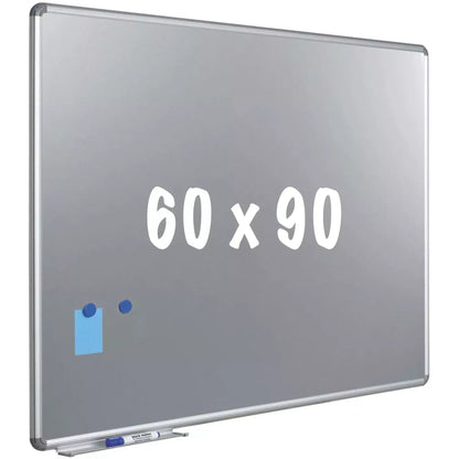 Silverboard Deluxe designprofiel Sid - Magnetisch - Metallic zilver - 60x90cm Whiteboards