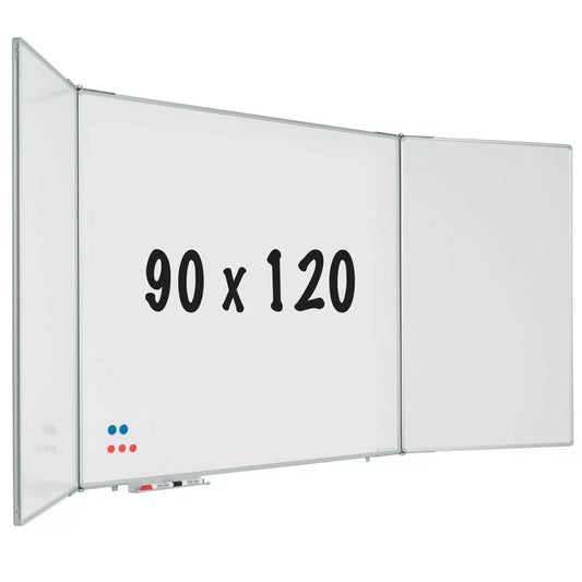 Vijfzijdig whiteboard RC10 profiel Hoffman - Magnetisch - Emaille staal - Wit - 90x120cm Whiteboards