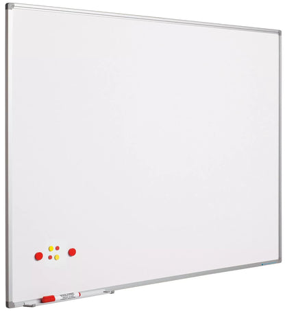 Whiteboard Alba - Geverfd staal - Magnetisch - Wit - 120x240cm Whiteboards