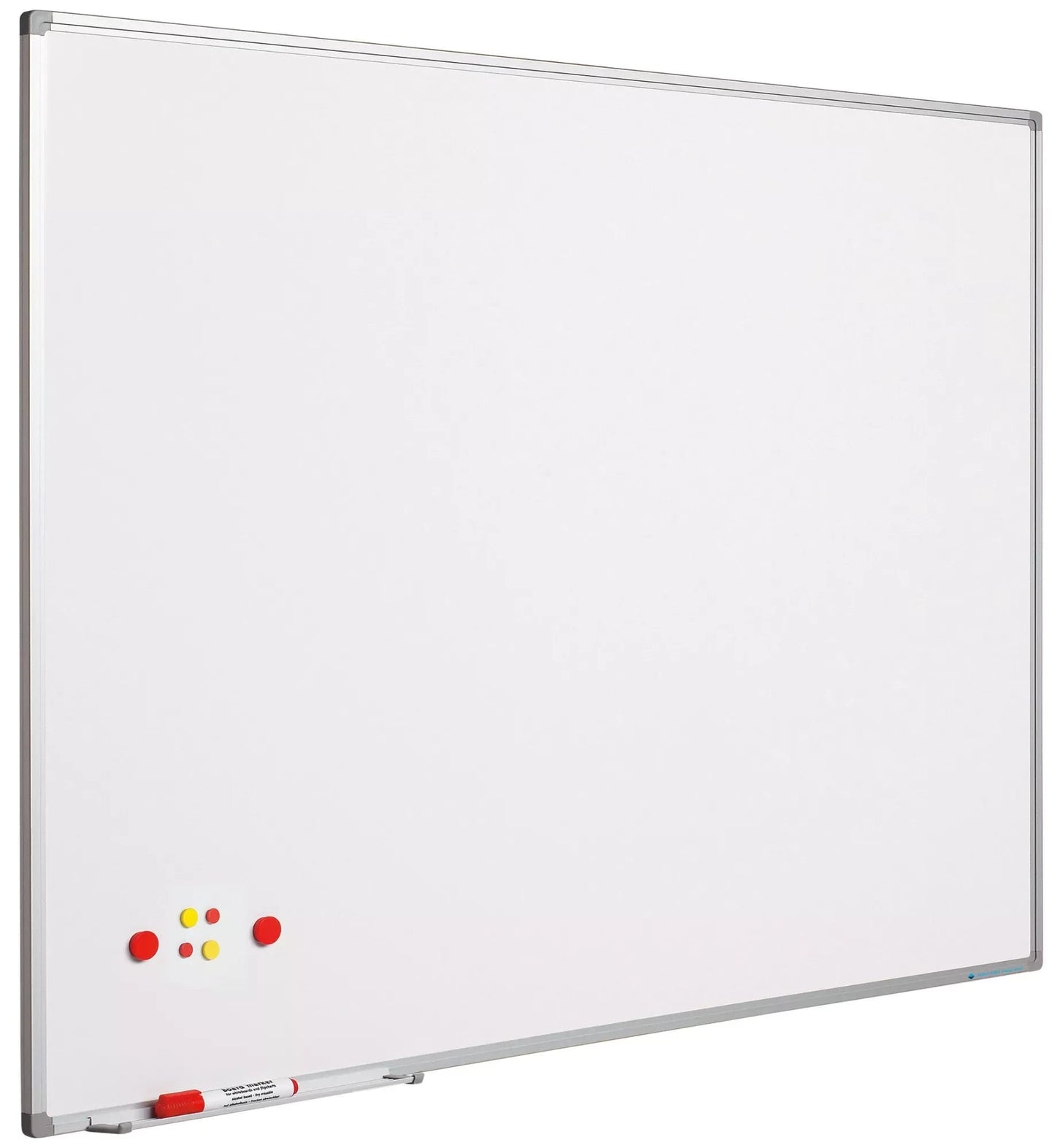 Whiteboard Castro - Geverfd staal - Magnetisch - Wit - 120x180cm Whiteboards