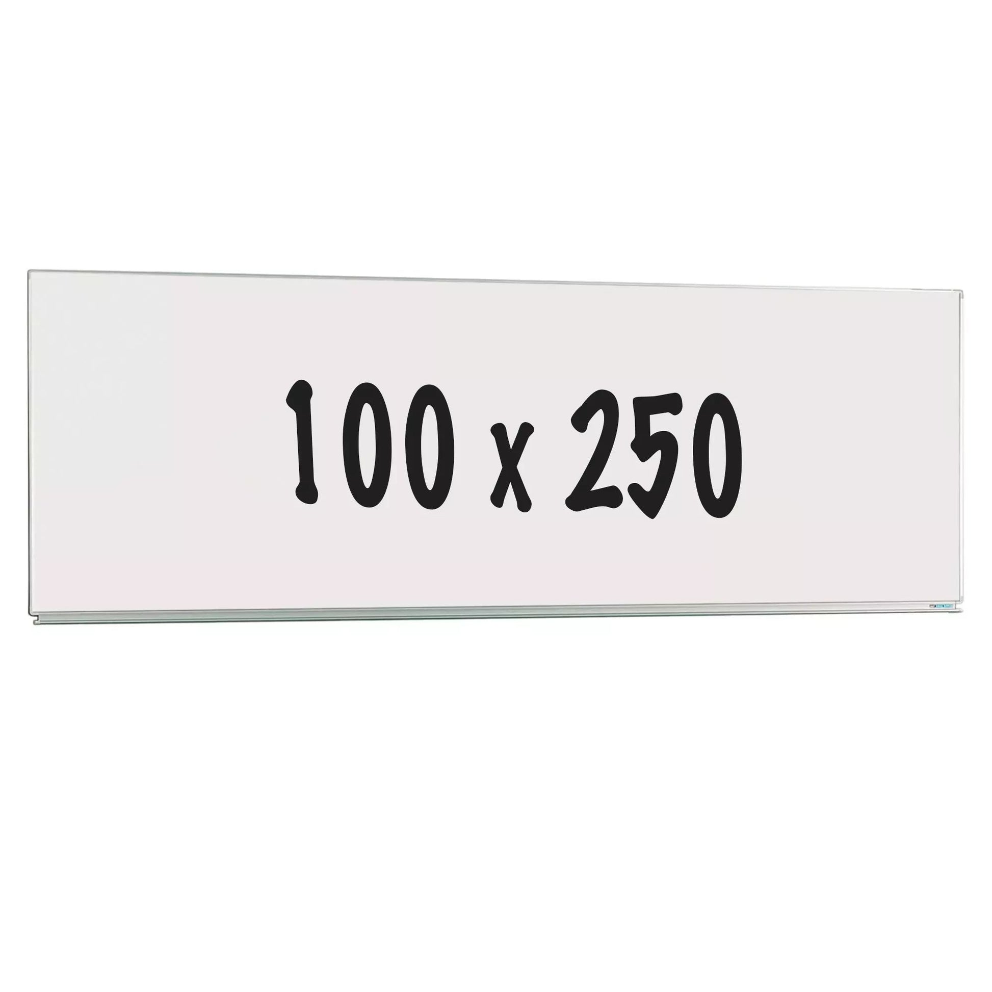 Whiteboard Deluxe Lambert - Emaille staal - Enkelzijdig bord - Weekplanner - Maandplanner - Jaarplanner - Magnetisch - Wit - 100x250cm Whiteboards