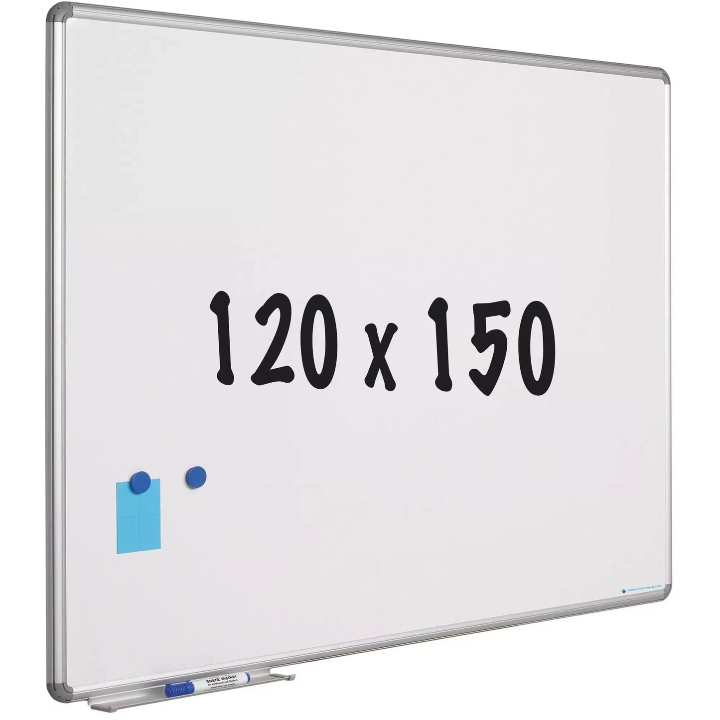 Whiteboard Odonnell - Emaille staal - wit - Magnetisch - 120x150cm Whiteboards