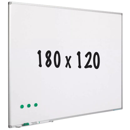 Whiteboard geëmailleerd staal Sherry - Wit - Magnetisch - 180x120cm Whiteboards